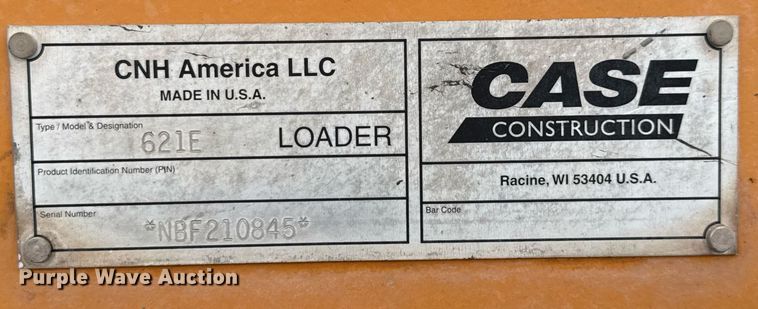 image for item DX5586 2011 Case 621E wheel loader