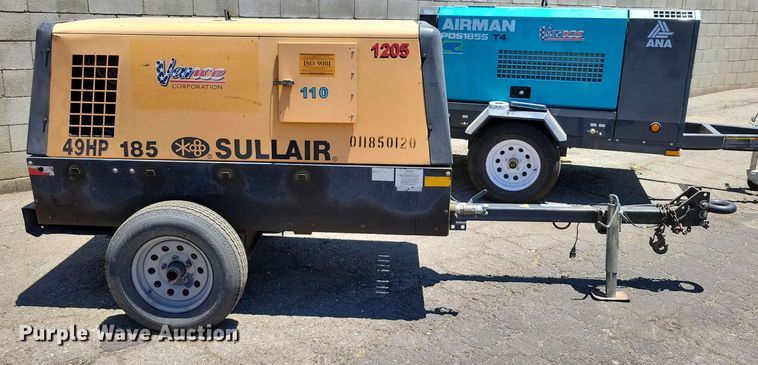 image for item DX7028 Sullair 185 air compressor