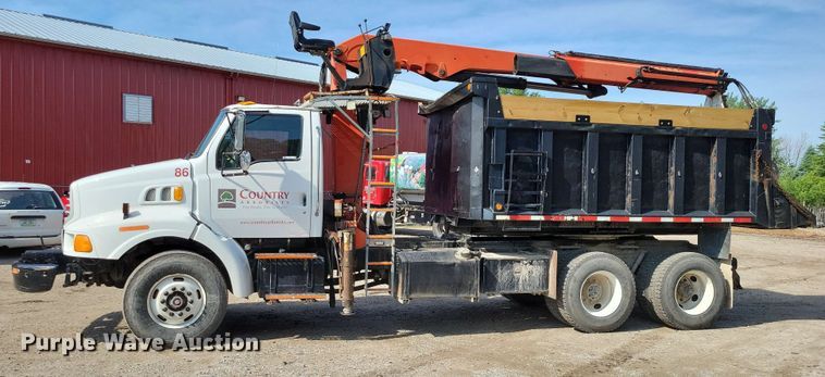 image for item DX7031 2003 Sterling LT8500 grapple crane truck