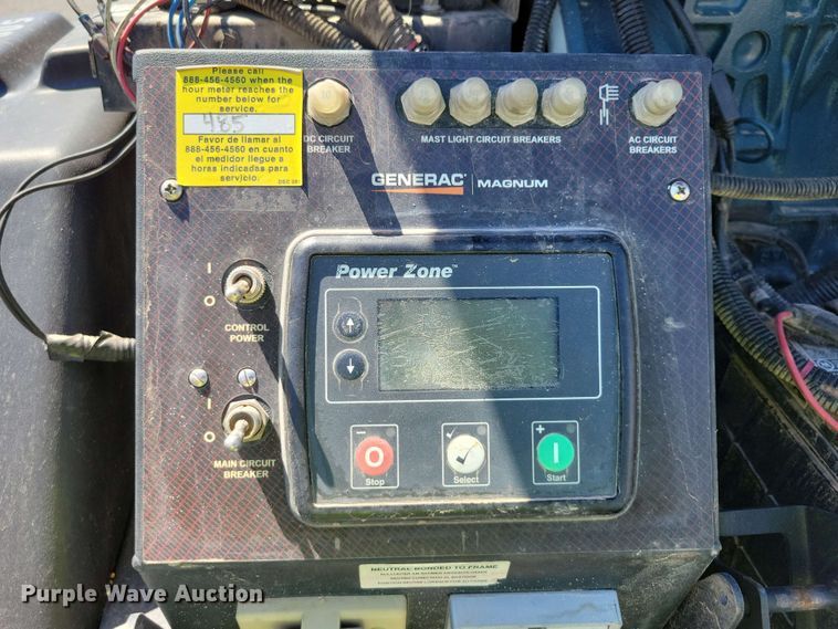 image for item DX7037 2017 Generac Magnum MLT6SK light plant