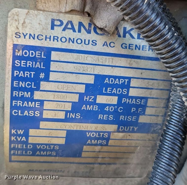 image for item DX7037 2017 Generac Magnum MLT6SK light plant