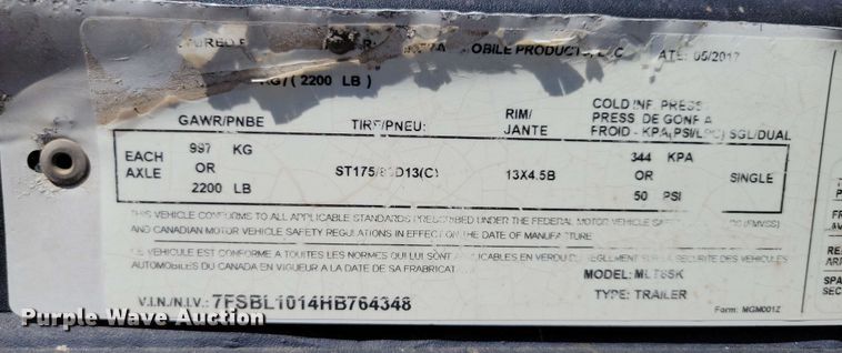 image for item DX7037 2017 Generac Magnum MLT6SK light plant