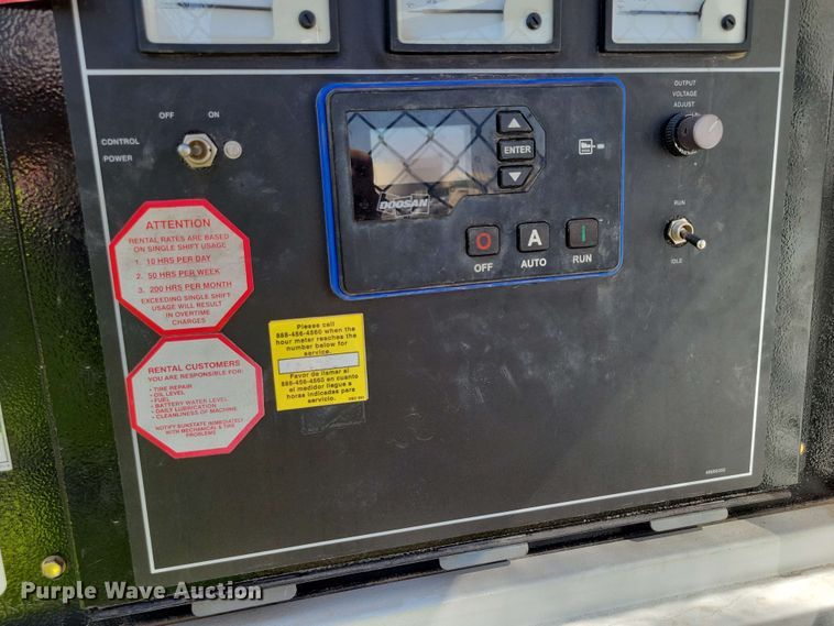 image for item DX7075 2018 Doosan G50WDO-T4F generator