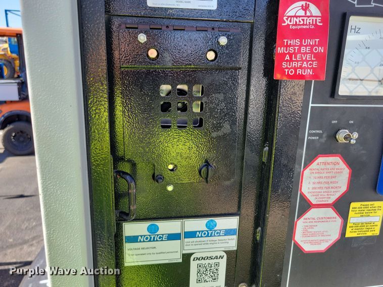 image for item DX7075 2018 Doosan G50WDO-T4F generator