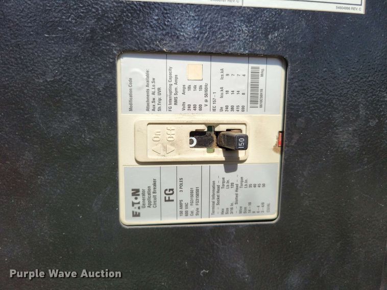 image for item DX7075 2018 Doosan G50WDO-T4F generator