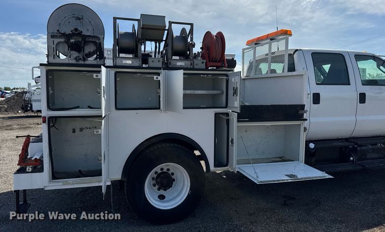 image for item DY0046 2011 Ford F750 Super Duty Crew Cab utility / service truck