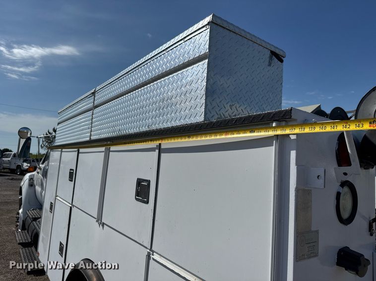 image for item DY0046 2011 Ford F750 Super Duty Crew Cab utility / service truck