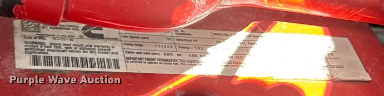 image for item DY0046 2011 Ford F750 Super Duty Crew Cab utility / service truck