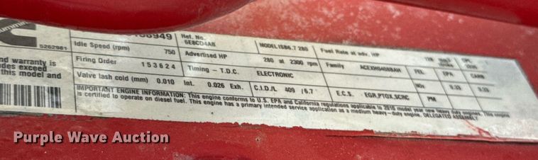 image for item DY0046 2011 Ford F750 Super Duty Crew Cab utility / service truck