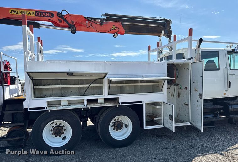image for item DY0047 2009 International 7500 Crew Cab crane truck