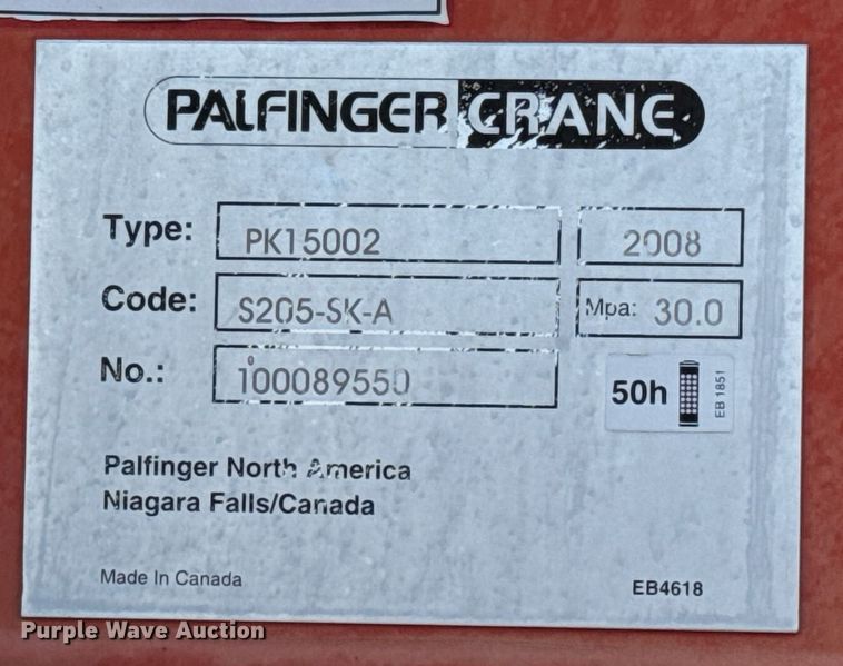 image for item DY0047 2009 International 7500 Crew Cab crane truck