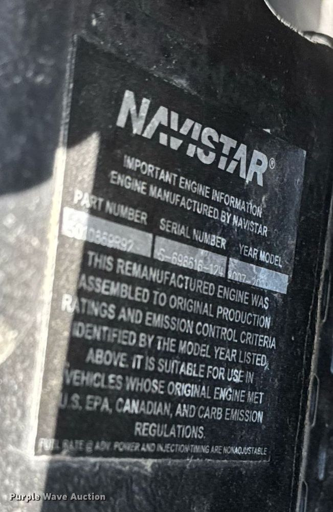 image for item DY0047 2009 International 7500 Crew Cab crane truck