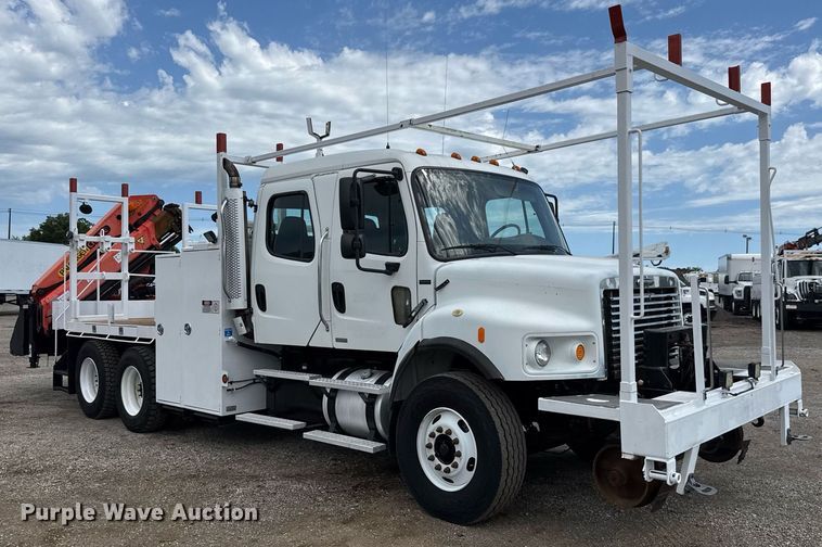 image for item DY0048 2006 Freightliner Business Class M2 Crew Cab crane truck