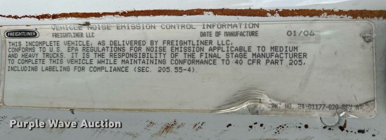 image for item DY0048 2006 Freightliner Business Class M2 Crew Cab crane truck