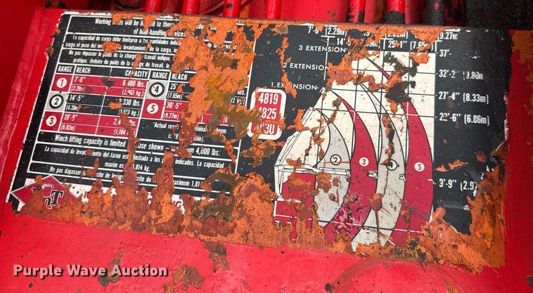 image for item DY0051 1997 Kenworth crane truck with dump bed