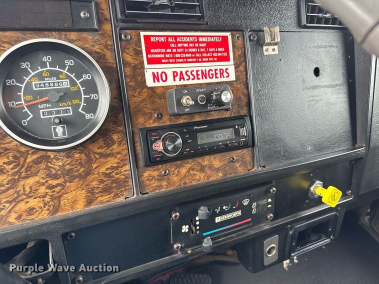 image for item DY0051 1997 Kenworth crane truck with dump bed