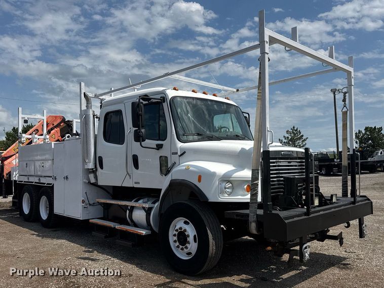 image for item DY0053 2006 Freightliner Business Class M2 Crew Cab crane truck
