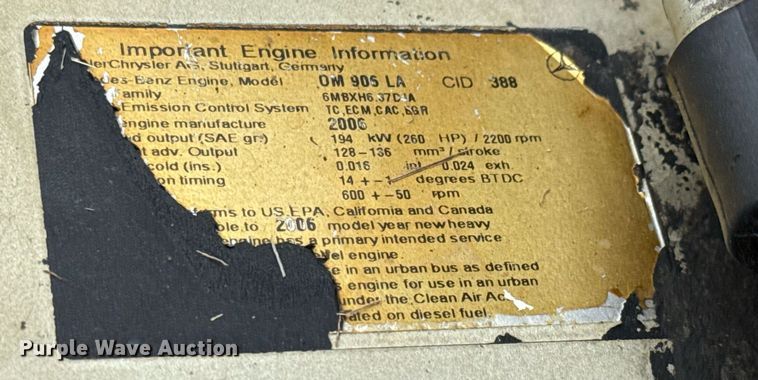 image for item DY0060 2007 Freightliner Business Class M2 Ext. Cab crane truck