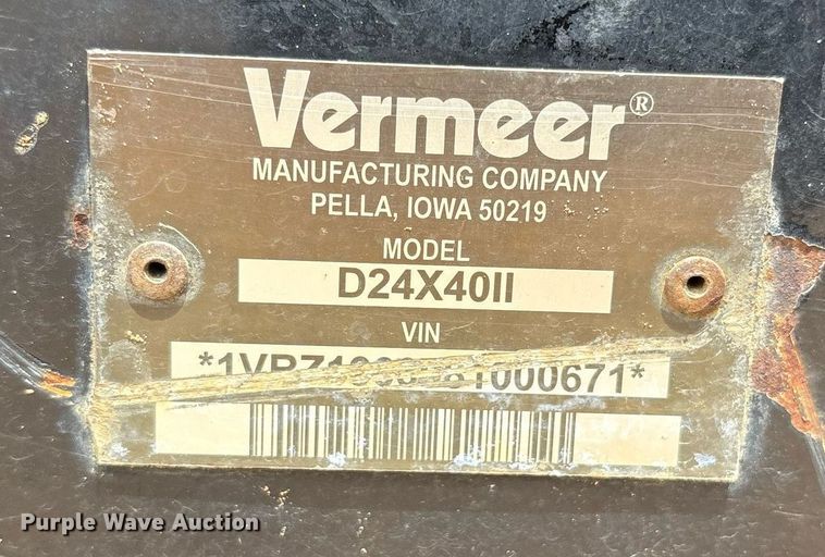 image for item DY0657 2008 Vermeer D24X40 Series II directional boring unit