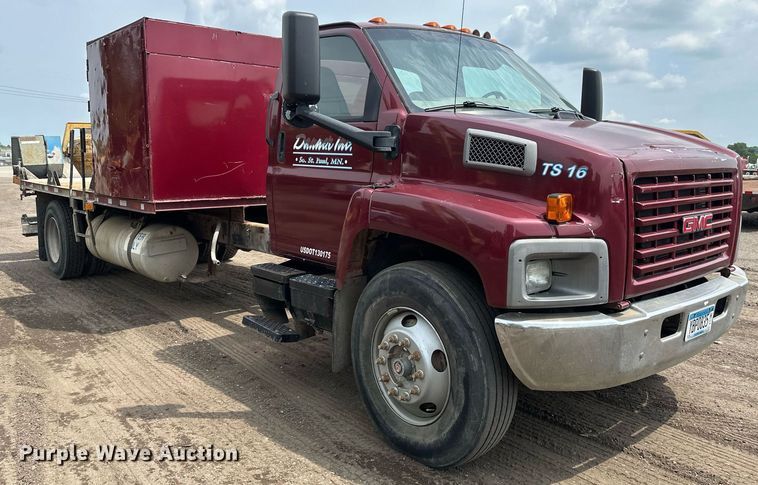 image for item EB2679 2003 Chevrolet Kodiak flatbed truck