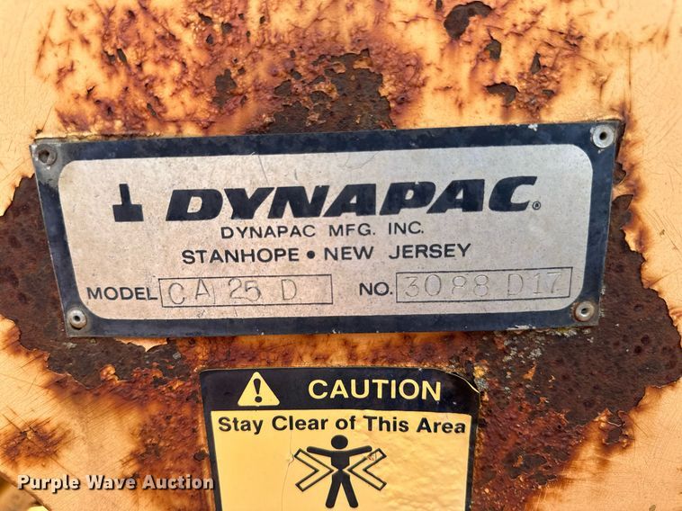 image for item EB2680 Dynapac CA25D single drum vibratory roller