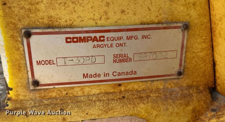 image for item EB2682 Compac T-30PD single drum vibratory roller