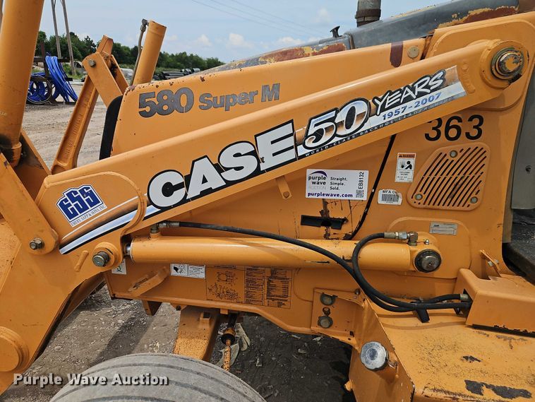 image for item EB8132 2007 Case 580 Super M backhoe