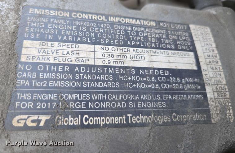 image for item EC1068 2017 UniCarriers CFS40 forklift