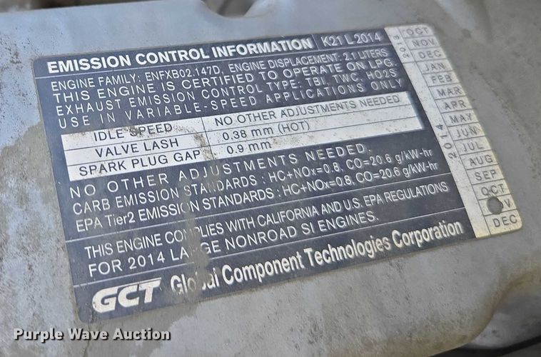 image for item EC1071 2015 Nissan AF35 forklift