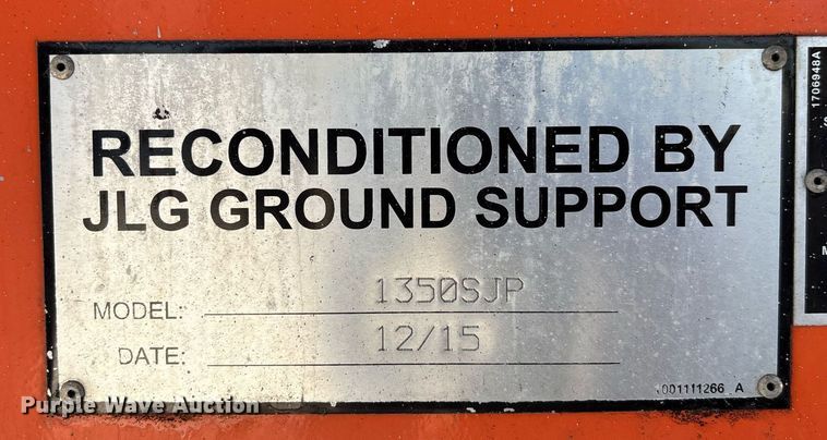 image for item EC3621 2009 JLG 1350SJP boom lift