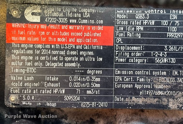 image for item EC3622 2014 JLG 8042 telehandler