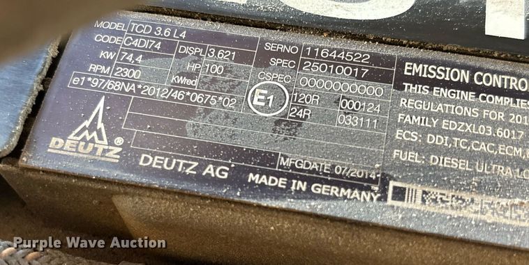 image for item EC3623 2015 Genie GTH844 telehandler