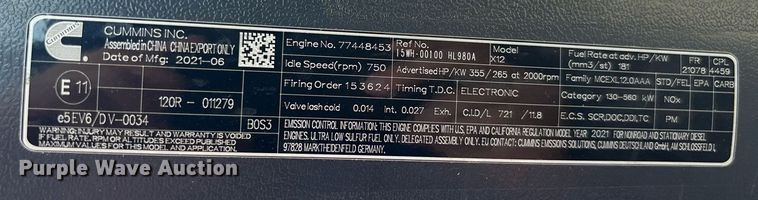 image for item EC3655 2020 Hyundai HL980A wheel loader