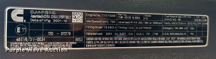 image for item EC3656 2020 Hyundai HL980A wheel loader