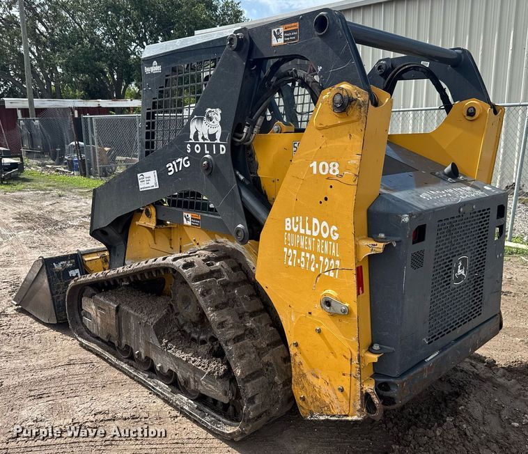 image for item EC3678 2020 John Deere 317G tracked skid steer loader