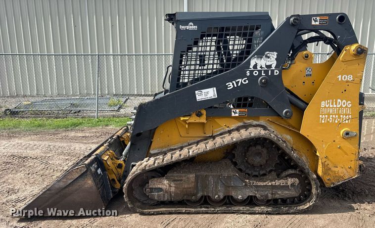 image for item EC3678 2020 John Deere 317G tracked skid steer loader
