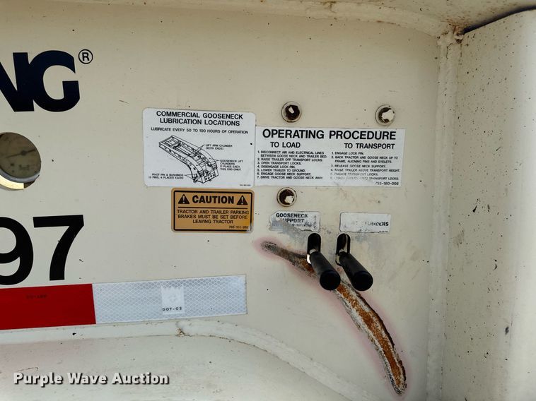 image for item EC7988 2014 Trail King  TK120HDG-564 lowboy equipment trailer