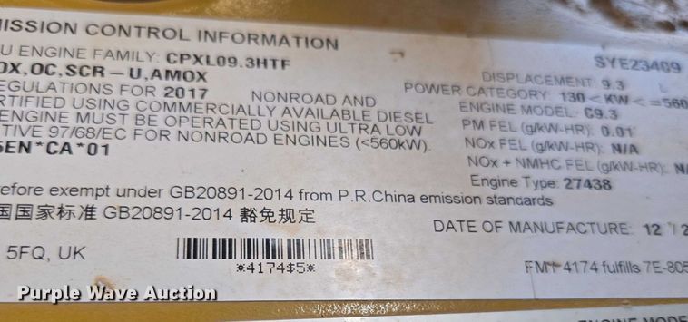 image for item ED2038 2021 Caterpillar D6TXW dozer