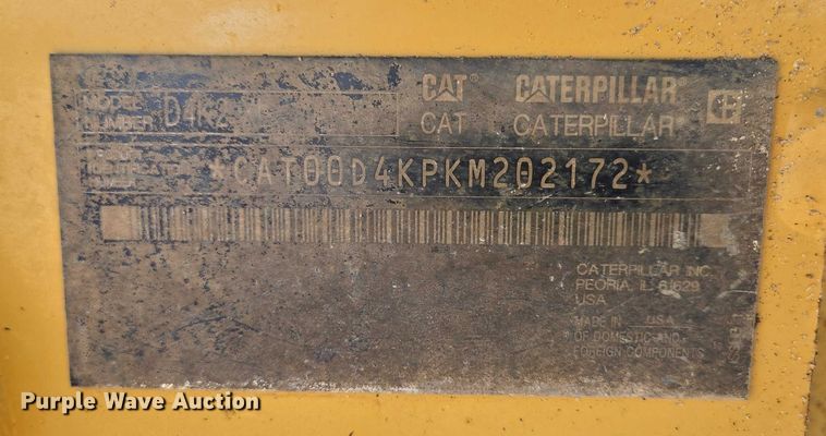 image for item ED2040 2013 Caterpillar D4K2 XL dozer