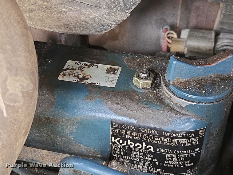 image for item ED2078 2015 Kubota U25  mini excavator