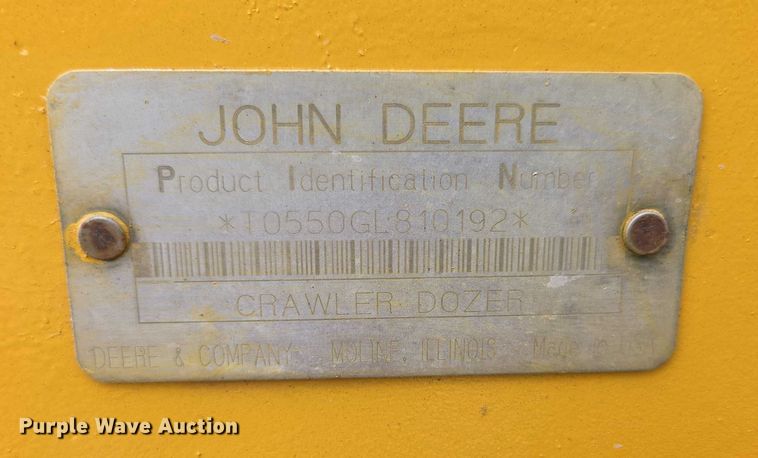 image for item ED2089 1995 John Deere 550 G dozer