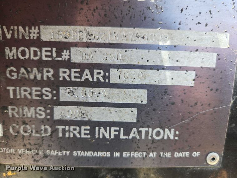 image for item ED2090 2019 Blastcrete DA 350 seal coat applicator