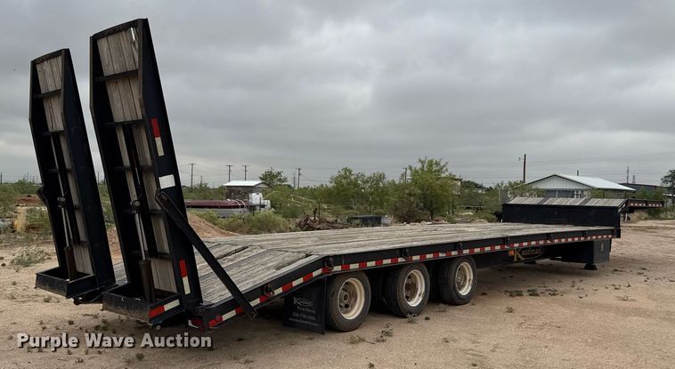image for item ED5679 2014 Kaufman drop deck equipment trailer