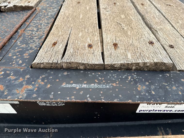 image for item ED5679 2014 Kaufman drop deck equipment trailer