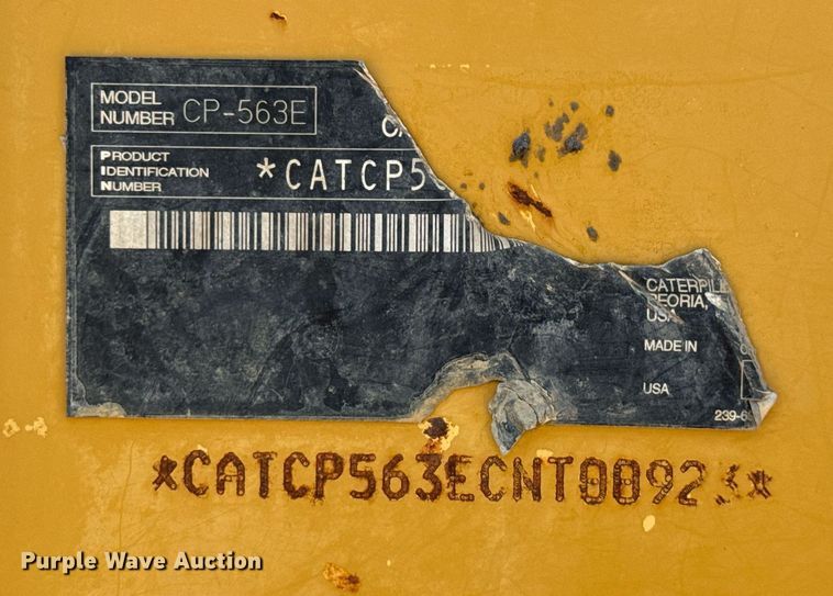 image for item ED5719 2005 Caterpillar CP-563E single drum vibratory roller