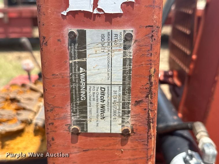 image for item ED5722 2004 Ditch Witch RT40 trencher