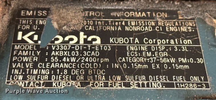 image for item ED5727 2011 Bobcat T630 tracked skid steer loader