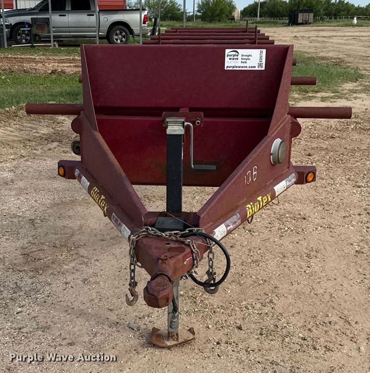 image for item ED5732 2012 Big Tex 12PT pipe trailer