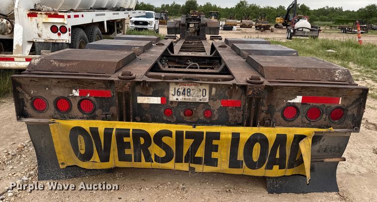 image for item ED5738 1999 Trail King TK110HDG lowboy equipment trailer