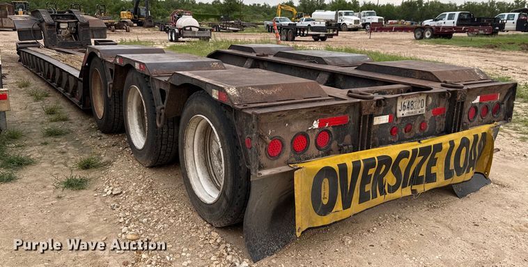image for item ED5738 1999 Trail King TK110HDG lowboy equipment trailer